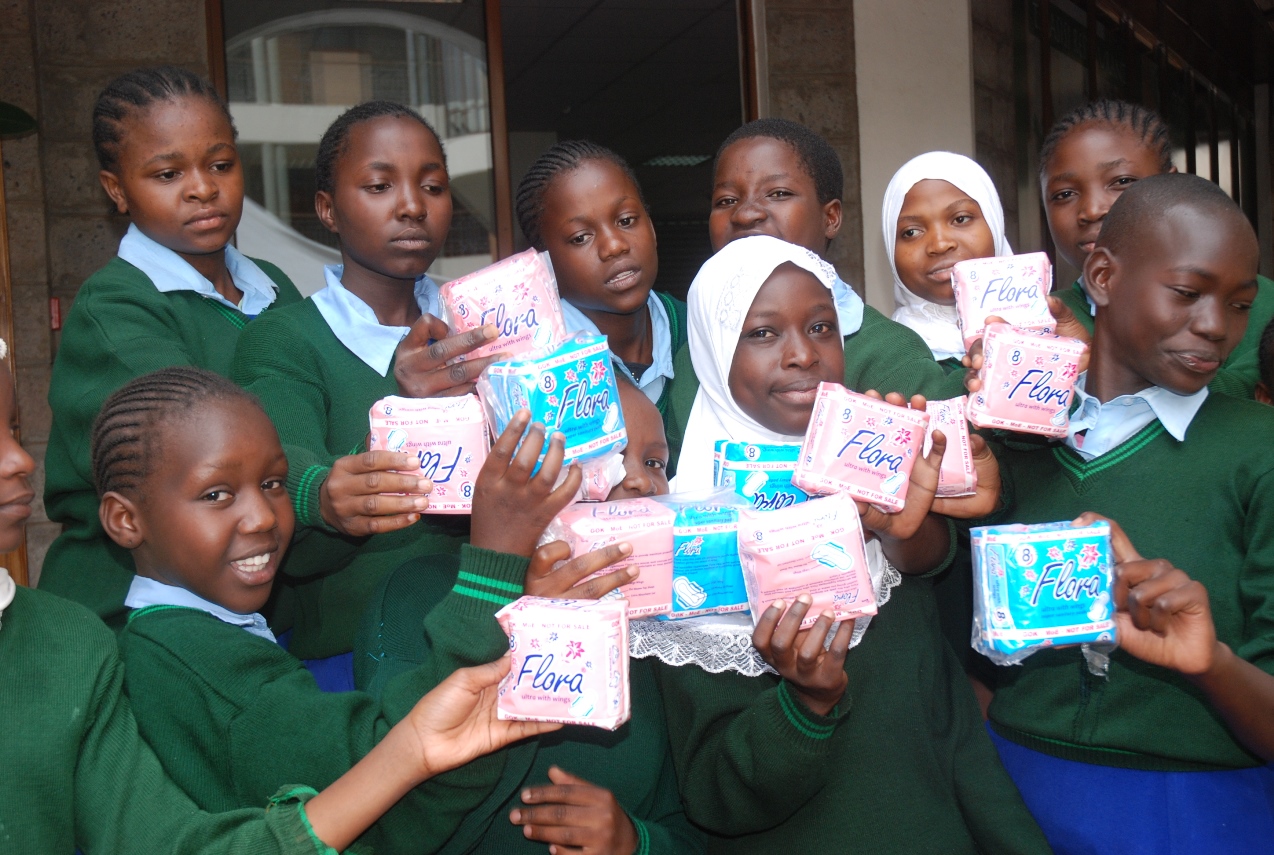 Schoolgirls supported by the Explore Trekking Adventure sanitary pad programme