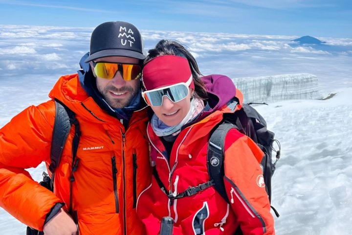 A Couple During a Kilimanjaro Expedition